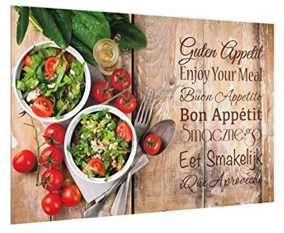 Spritzschutz Glas - Guten Appetit - Quer 2:3, HxB: 40cm x 60cm