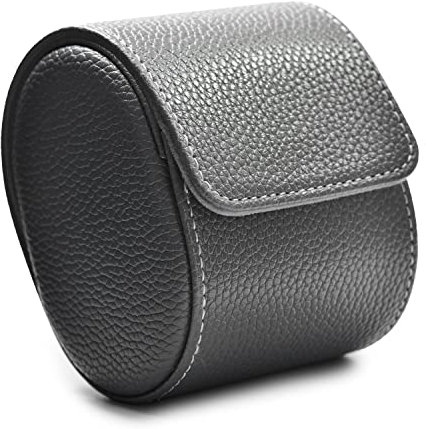 Oirlv PU Pelle Scatola Orologi, Scatola porta Orologi Uomo,Per viaggio,Natale,Anniversario,Compleanno(Grigio)