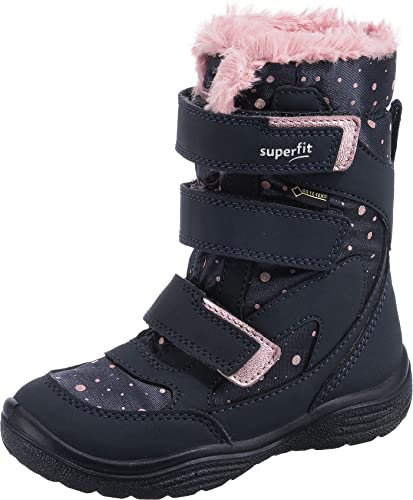 Superfit Mädchen CRYSTAL Boot, Schneestiefel 1009090, BLAU/ROSA 8000, 33