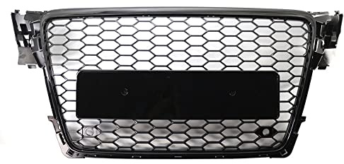 FSFY Parrilla de Parachoques Delantero, 1 Pieza de Repuesto de Rejilla Central Superior para Audi A4 B8 Modelos 2009-2012