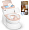 Real Feel Potty with Wipes Storage, Transition Seat & Disposable Liners - Realistic Toilet - Easy to Clean & Assemble - Jool Baby (Pink)