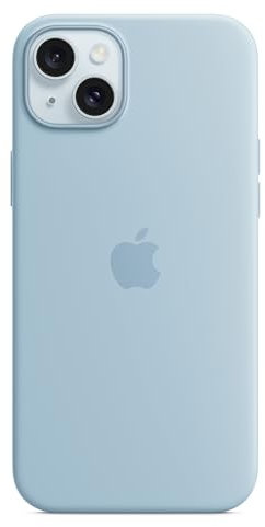 Apple iPhone 15 Plus Silicone Case with MagSafe - Light Blue 