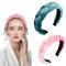 JAONLD Serre Tete Maquillage,2 Pièces Serre Tete Femme Bandeaux Mode pour Femmes,Bandeau Cheveux Femme pour la Maison,L'extérieur,le Sport et le Yoga(Vert,Rose)
