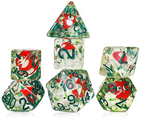 FLASHOWL Pilzwürfel Schrecklicher D20-Würfel Tiefer Wald Gefährlicher Würfel Horrorwürfel Dungeons & Dragons Brettspiel Würfel W20 Mushroom Dice