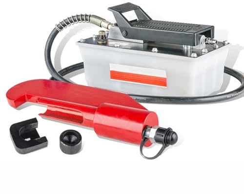 Pompa idraulica pneumatica, pompa manuale per test di pressione, portata 0,67-0,89 l/min, pressione dell'aria 8 kg/120 psi, per veicoli di ingegneria, carrelli elevatori, camion, furgoni, autobus e