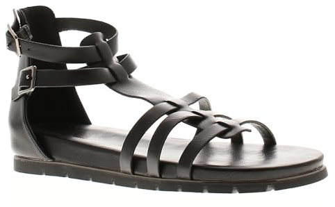 Wynsors Valentina Gladiator - Sandali da donna con cinturino, Nero , 38 EU
