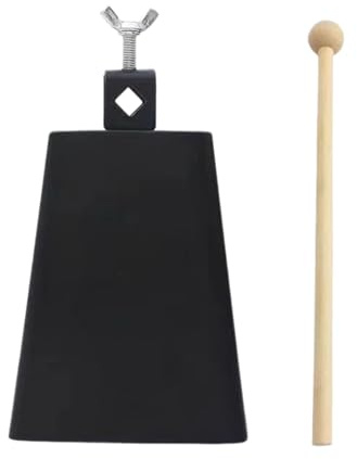 Cencerro grande para hacer ruido, metal, música de percusión manual para eventos deportivos, juego de tambor, iglesia, tambor de boda