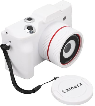 kamera, HD, 16MP vloggkamera, 180 graders fällbar skärm, kompaktkamera, 16X digital zoom, kompatibel med stativ