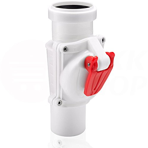 Válvula antirretorno DN 50 mm blanco gris válvula antirretorno KG HT Tubo 7 Ø 50P blanco
