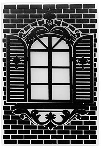 Plantilla para estampar ventanas 14,5 cm x 9,5 cm