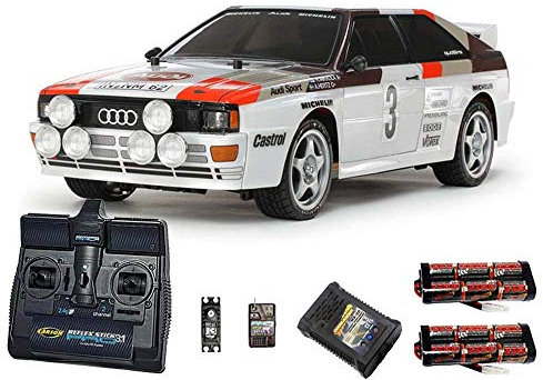 Tamiya RC 58667 Audi Quattro A2 Rally (TT-02) 1:10 Premium Stick Radio Controlled Car for Adult Hobbyists and RC Enthusiasts