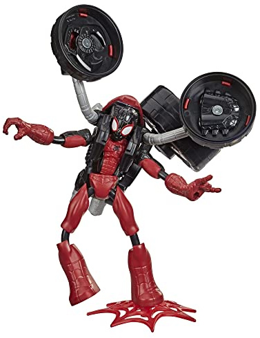 Spider-Man Marvel Bend And Flex, Flex Rider Action Figure Toy, 6-inch Figure And 2-in-1 Motorcycle for Kids Ages 4 And Up