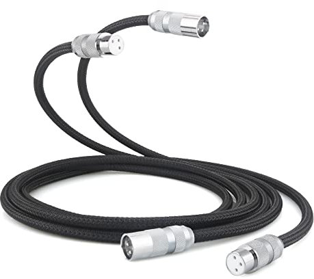 Brollitest Xlr Kabel 1m High End, 2er-Pack für 1 Paar Xlr Kabel