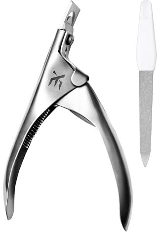 XE - Tagliaunghia professionale in acciaio inossidabile, usa e getta con lima, manicure pedicure, acrilico, gel