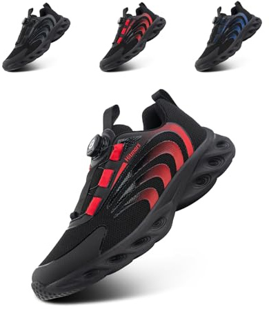 Hitmars Scarpe da Ginnastica Uomo Scarpe Running Uomo Leggere Traspiranti Scarpe da Corsa Sportive Tennis Jogging Outdoor Fitness Sneaker A Rosso 39
