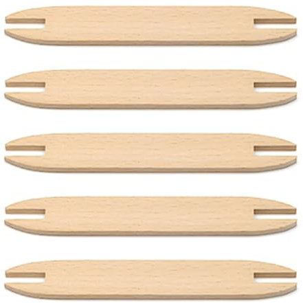 5 Stück Webschiffchen Aus Naturholz Webstäbchen Zum Stricken Von Pullovern Schals Teppichen Wandbehang Wandteppich Basteln