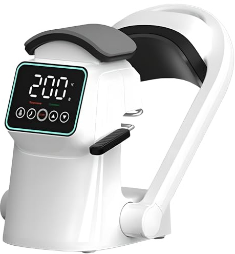 Máquina de prensa de calor para sombrero, máquina automática de impresión por sublimación de gorras de béisbol con temporizador, temperatura ajustable, 3 placas, protección contra sobrecalentamiento