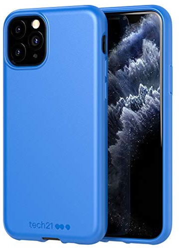 Tech21 Studio Colour Apple iPhone 11 Pro, Lightweight Thin Protective Hardshell Cover - Cornflower blue