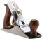 Amazon Basics No.4 Verstellbarer Universal-Handhobel zum Glätten von Bänken, mit 2-Zoll-Klinge (50.8 mm) und Holzgriffen für präzise Holzbearbeitung, Braun