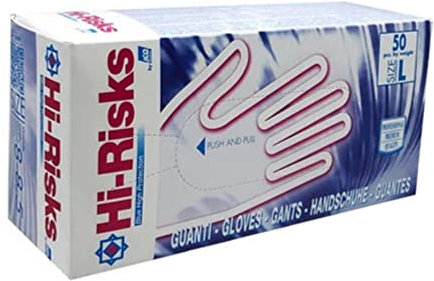 Fercolor Guanti Blu in Lattice Spessorati 0.30 MM HI-RISKS (conf. 50 pz) (1, S)