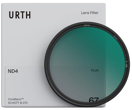 Urth 95mm ND4 (2 Stop) Lens Filter (Plus+) — 20-Layer Nano-Coated, Ultra-Slim Neutral Density Camera Lens Exposure Filter