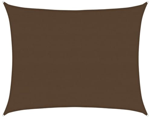 vidaXL Sonnensegel Sonnenschutz Windschutz Sonnendach UV Schutz Sonnenschutzsegel Schattenspender Garten Terrasse Balkon 160g/m² Braun 6x8m HDPE