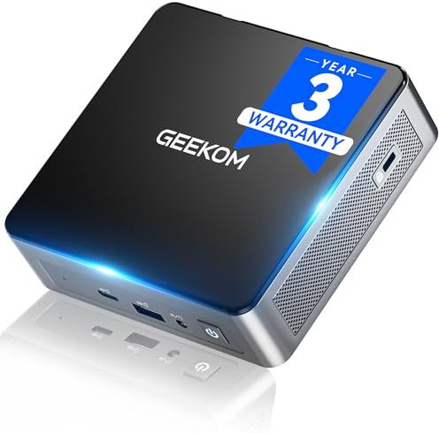 GEEKOM [Corporate Choice Air12 2026 Mini PC, with Intel PT7505(Beats N95/3300U/4300U),8GB RAM (Expandable)+512GB SSD, Triple 8K@60Hz Display, 5xUSB/WiFi 6/BT5.2 for Home/Office/School