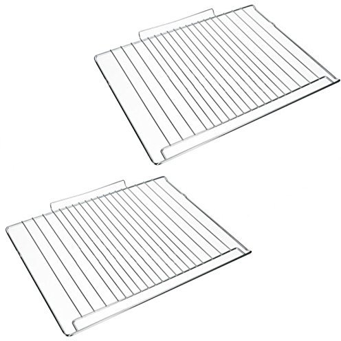 SPARES2GO Shelf Rack for Hotpoint Oven Cooker Grill (477mm x 363mm) Pack of 2