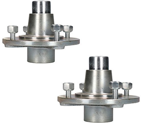 AB Tools Pair Of Trailer Cast Wheel Hub 115mm PCD with Sealed Bearings for Erde Daxara