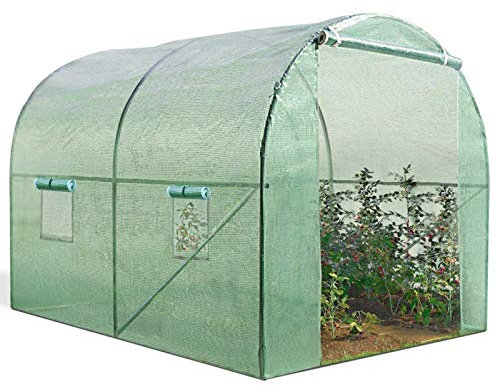 IDMarket - Serre Tunnel de Jardin 6M² Verte Gamme maraîchère Roma 2x3M