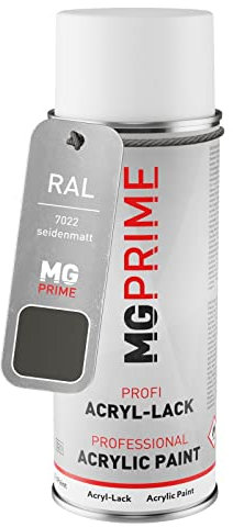 MG PRIME RAL 7022 Gris sombra/Umbra grey Bote de spray 400 ml satinado de secado rápido