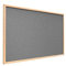 ALLboards Grau Pinnwand mit Holz Rahmen 90x60cm Korktafel Korkwand Pinnwand Kork Grau Oberfläche