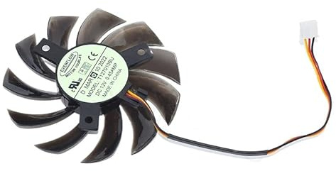Senlifang Pour T127010bu Ventilateur De Carte Graphique 7.5cm DC12V 0.45a 3pin Refroidisseur