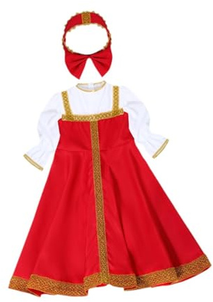 Amagogo Disfraz de Baile Tradicional para Fiesta de Halloween, Vestido de para Carnaval, Juego de rol, XL