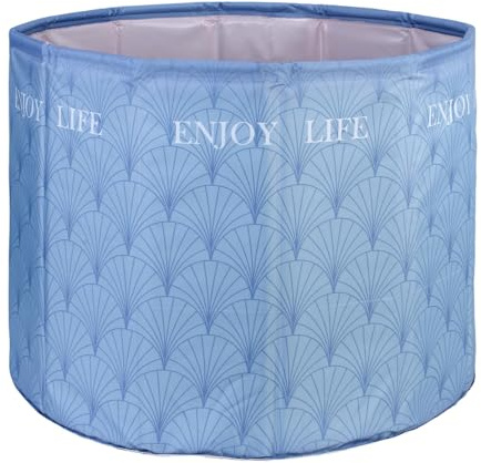 Portable Foldable Bathtub,Adult Freestand BathTubs,Collapsible Soaking Tub for Home,Gym Plunge Tub,Spa,Indoor Outdoor Ice & Hot Bath for Athletes Recovery(Blue)