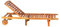 PLOß Rollliege, FSC®-Akazienholz, geölt, 197 x 69 x 30/89 cm, klappbar, verstellbar