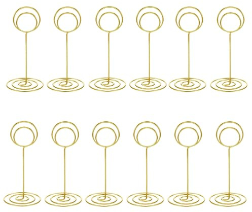 20 Pack Table Number Holders Place Card Holder Photo Picture Holder for Wedding, Birthday Party
