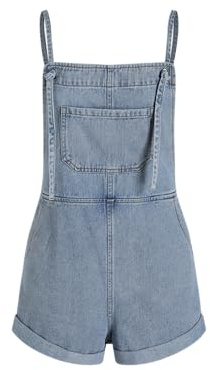 CIDER Overall Shorts For Women Jean Denim Rompers Adjustable Strap Loose Fit Overalls Summer Casual Outfits with Pockets