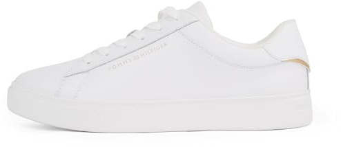 Tommy Hilfiger Donna Sneakers Court Essential Profilo Basso, Bianco (White), 36
