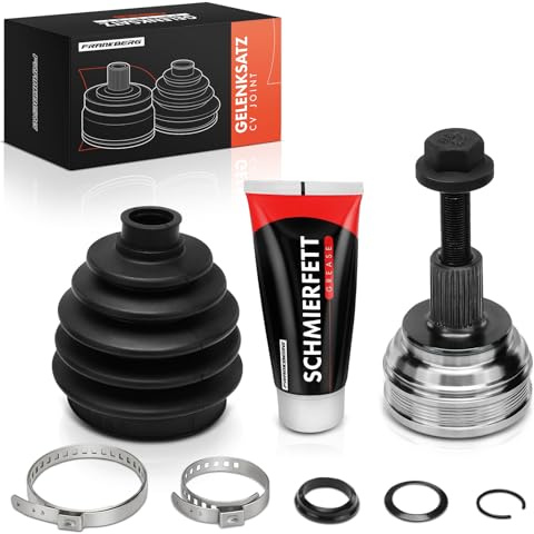 Frankberg Antriebswelle Gelenksatz Kompatibel mit Golf Plus 521 5M1 Golf V 1K1 Golf V Variant 1K5 Golf VI 5K1 Golf VI Variant AJ5 Leon 1P1 Replace# 12-221688