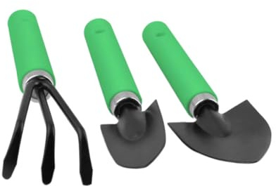 Angoily Kit Jardinage 3 Pièces pour Plantation Bonsaï et Succulentes Mini Outils en Acier Inoxydable Vert et Noir Accessoires de Jardinage pour Entretien Plantes D’Intérieur
