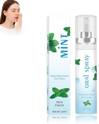 Spray Haleine Fraiche 20ml, Vaporisateur D'Halitose D'Odeur Orale,Spray RafraîChissant à La Menthe,éLimine La Mauvaise Haleine, Haleine FraîChe FruitéE, Confort Buccal