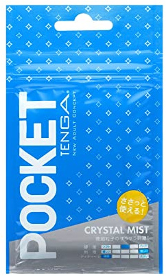 TENGA POT-005 Crystal Mist Pocket TENGA Portable Male Masturbator, Blue
