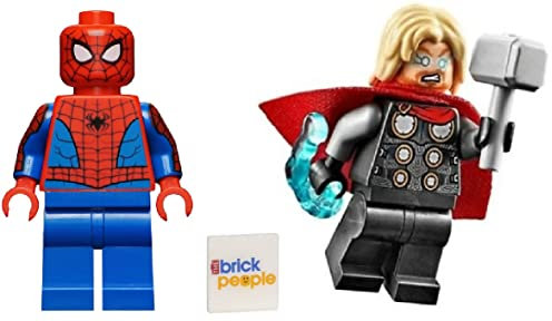 LEGO Superheroes Combo Pack: Thor with Hammer (Mjolnir) and Spiderman Minifigures