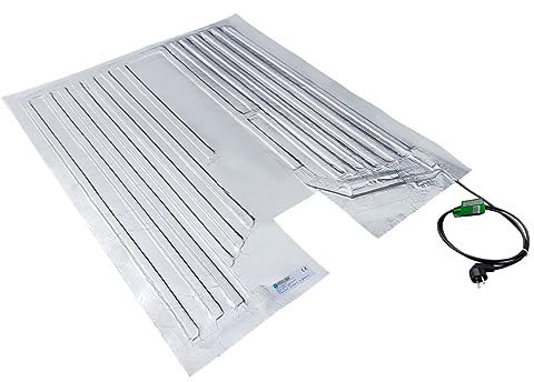 REKUBIK IBC Heizmatte Alukaschiert Bodenheizmatte IP54 (230V) Palettengröße 120x80cm (600/800l IBC), Temperatur 60°C