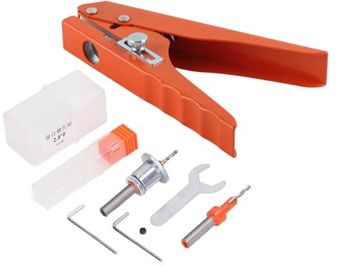 10mm Perforadora Un Solo Orificio, Perforadora De Papel Manual Alta Resistencia, Herramienta Alicates Perforación, Ajustable Alicates Perforadoras Portátiles Para Tira De Sellado Tarjeta Bancaria PVC