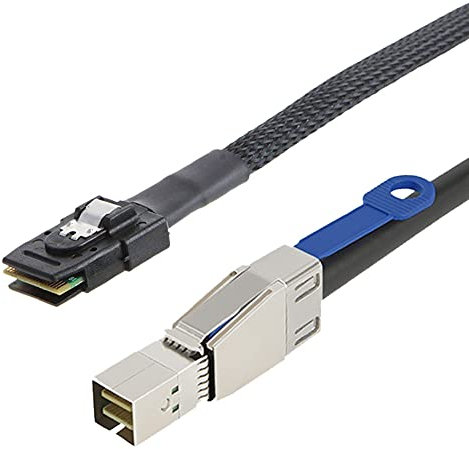 FYOBOT MINI SAS HD to MINI SAS 36PIN Adapter Cable SFF-8644 to SFF-8087 Server Hard Disk Cable 12Gbps 3.33TF/1M