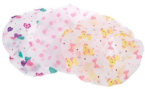 Cuffia da doccia impermeabile, cuffia da bagno, elastica, per saloni di bellezza