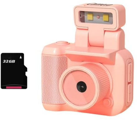 Pluuttiem Mini SLR-stil kamera Cmos 32 GB med ficklampa och laddningsdocka bärbar videoinspelare DV 1080P med LCD-skärm C