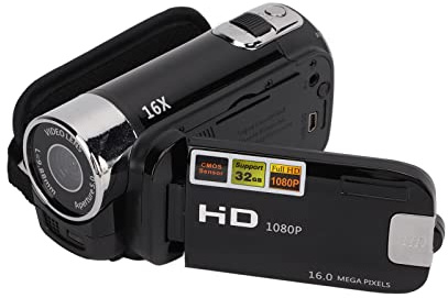 Haosie HD 1080P 16MP Camcorder, 16X Zoom Digital Video Camera | 2.7Inch Color Screen Video Recorder, 270° Rotation Camera Recorder